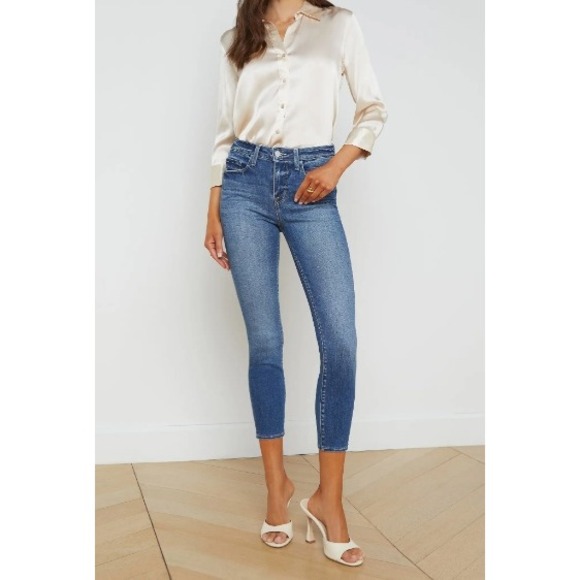 L'AGENCE Denim - L'AGENCE Margot High Rise Skinny Jeans | Light Wash Denim | Size 25